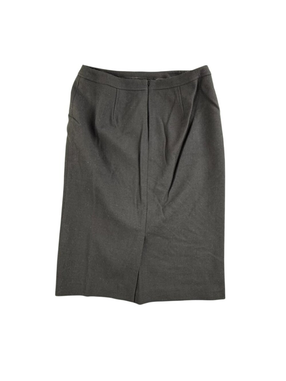 Talbots Skirt Womens 10 Black Wool Pencil Lined Midi Stretch Career Work Office - Picture 2 of 14